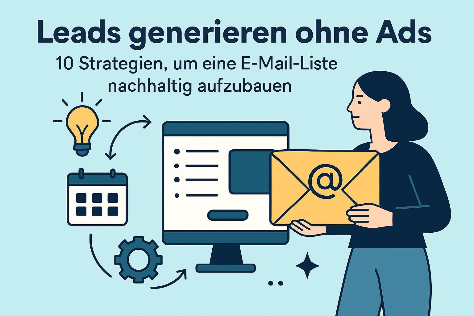 Leads generieren ohne Ads: 10 Strategien, um eine E-Mail-Liste nachhaltig aufzubauen