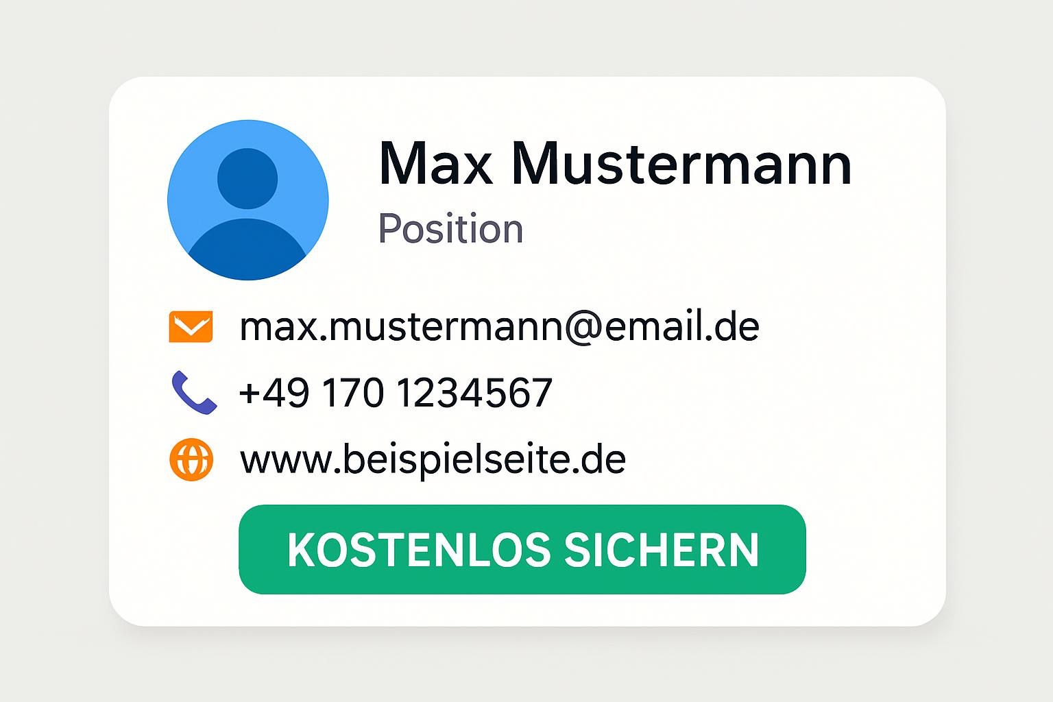 Beispiel einer E-Mail-Signatur mit Freebie-CTA